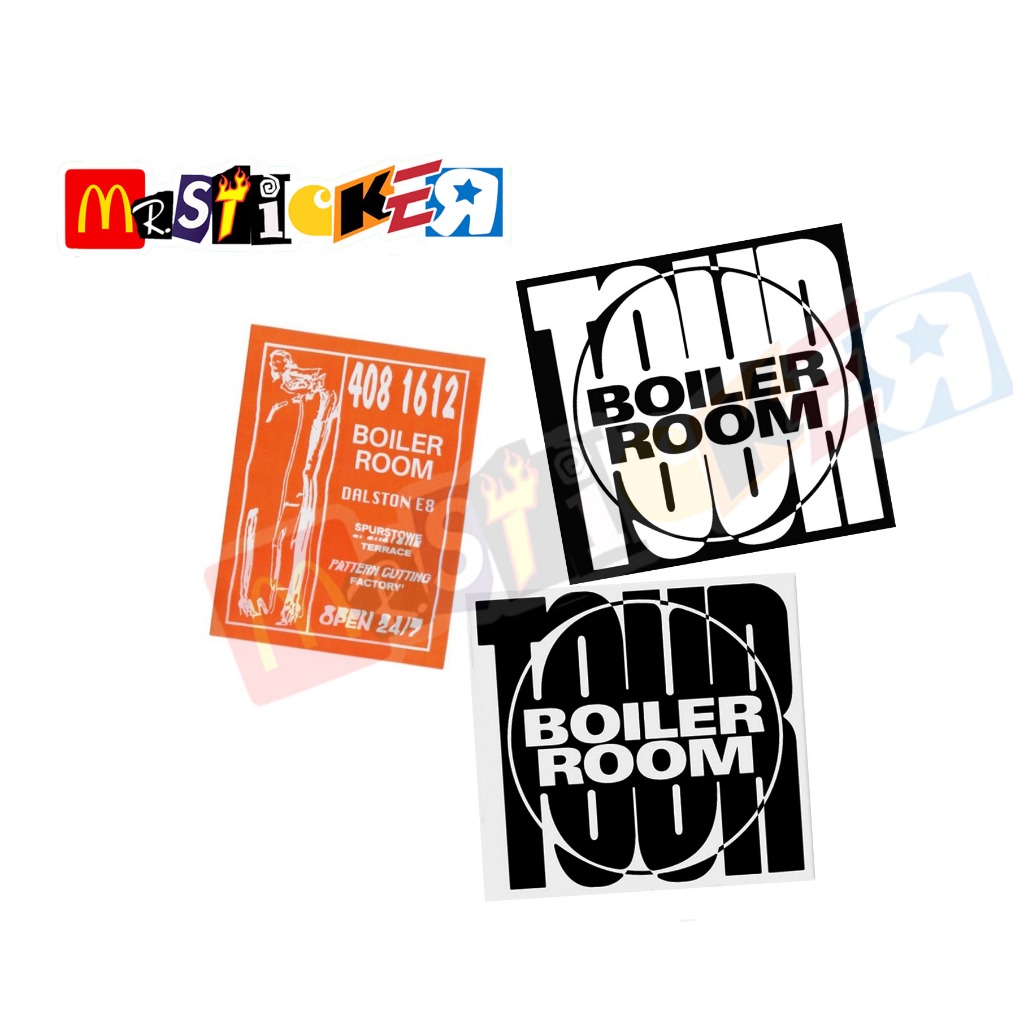 

sticker BOILER ROOM open 24/7 TOUR graphic stiker EDM DJ TECHNO