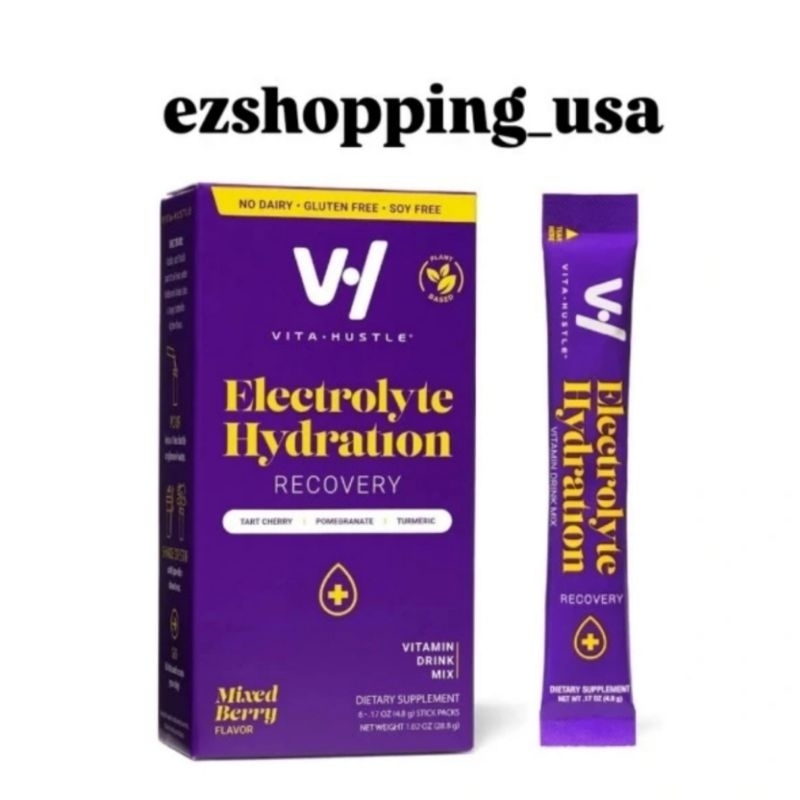 

Minuman Pemulihan Otot VitaHustle Hydration dengan Elektrolit, Supplement fitness ORI USA