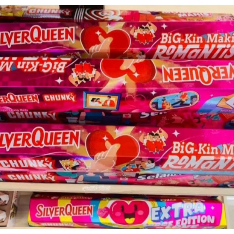 

Promo Coklat Valentain silverqueen chunky Bar 1kg coklat Bar silverqueen