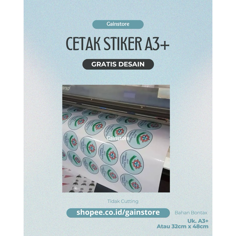 

CETAK STIKER//STIKERA3+//STIKER KEMASAN