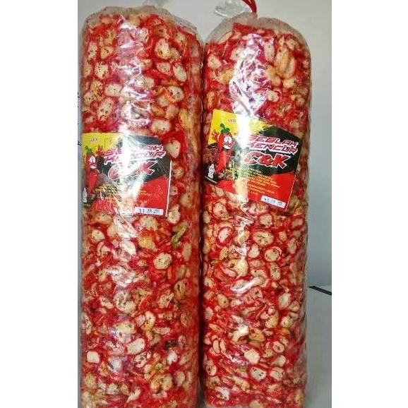 

1BALL GEDE ISI 1KG SEBLAK KENCUR PEDAS / SEBLAK JABLAY / KERIPIK SEBLAK BAWANG EXTRA PEDAS