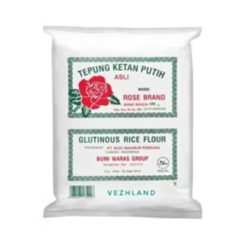 

Tepung Beras & Tepung Ketan Putih Rose Brand 500gr - Rose Brand Tepung Beras&Tepung Ketan Putih 500gr