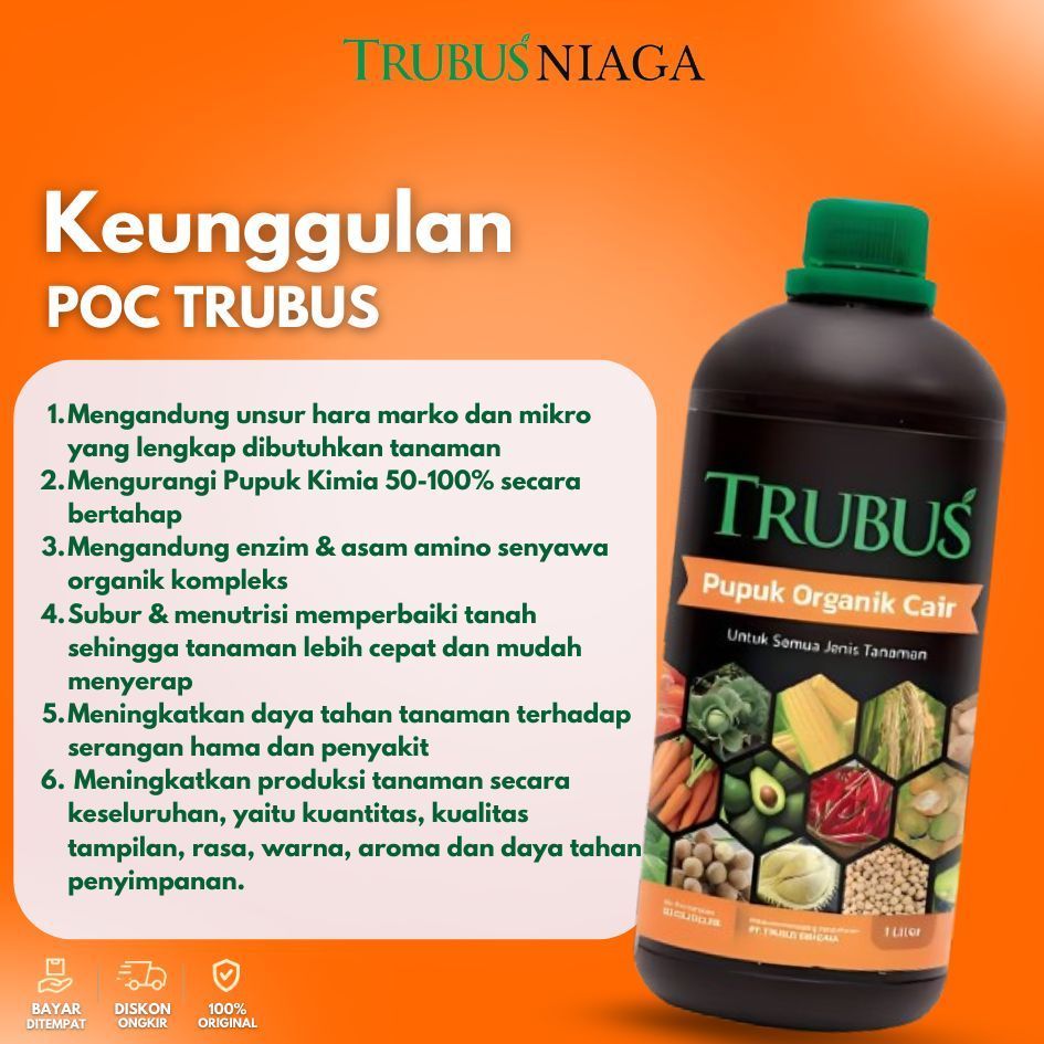 Trubus pupuk organik cair bundling (isi 2) kemasan 500 ml