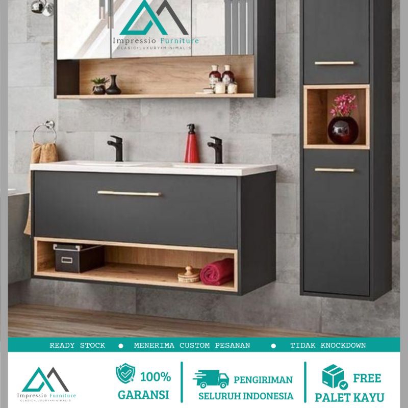 cabinet wastafel gantung minimalis cabinet wastafel kamar mandi