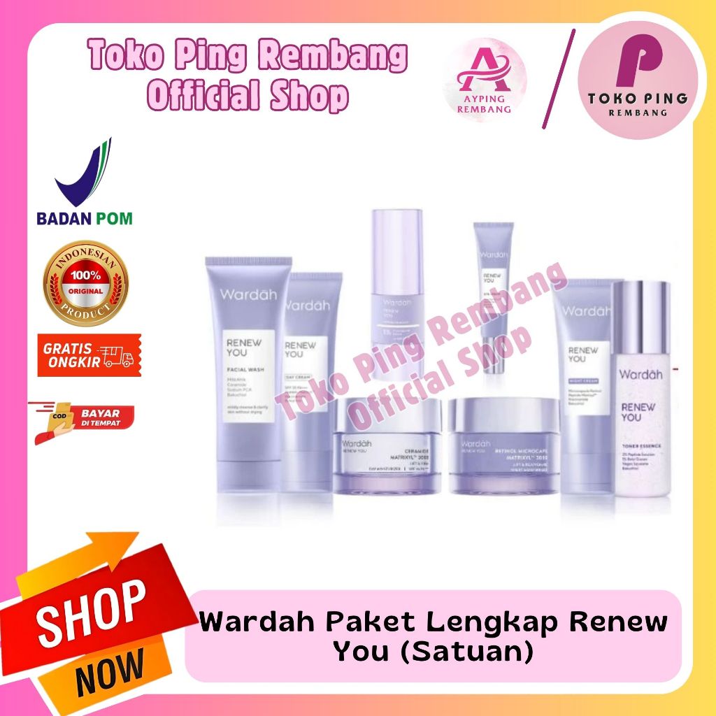 Wardah Paket Lengkap Renew You (Satuan) | Paket Skincare | Renew You Series