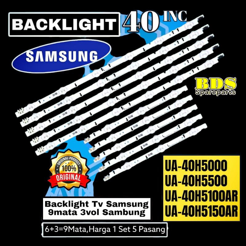 BACKLIGHT TV LED SAMSUNG 40 INC UA 40H7000W UA 40H510 UA 40H5150 UA 40H5500 BACKLIGHT SAMSUNGUA 40HU
