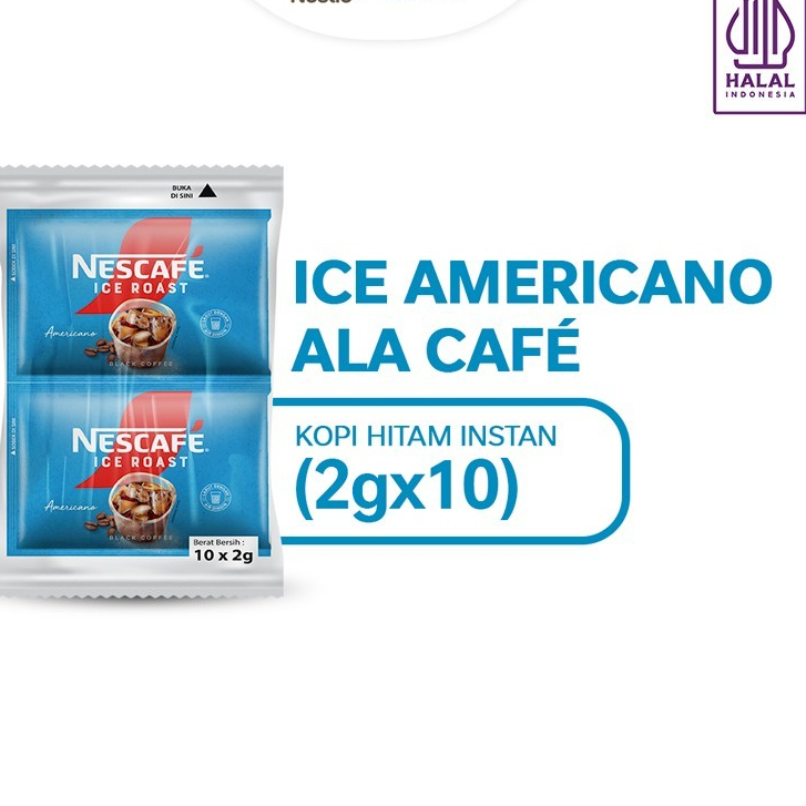 

Nescafe Ice Roast Americano Kopi Hitam Instant (10x2g)