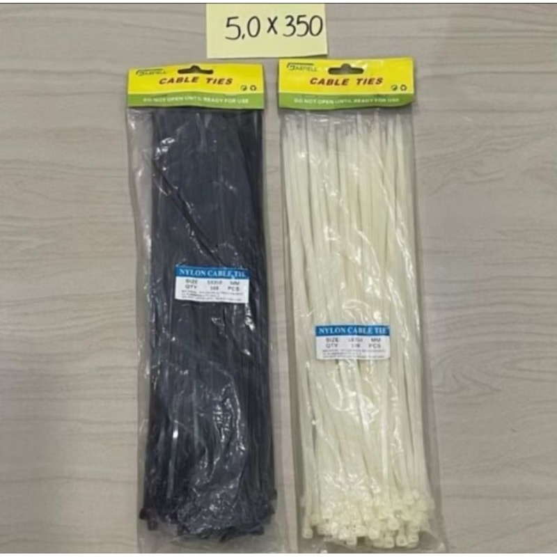

5x350 kabel ties 5.0x35cm isi 100pcs cable tie 35cm cabel ties kabel tie tali klem pvc nilon nylon plastik clamp ikat ikatan pengkikat strap wayar wayer 350 mili 35 cm ( 5 x 350 ) 350mili