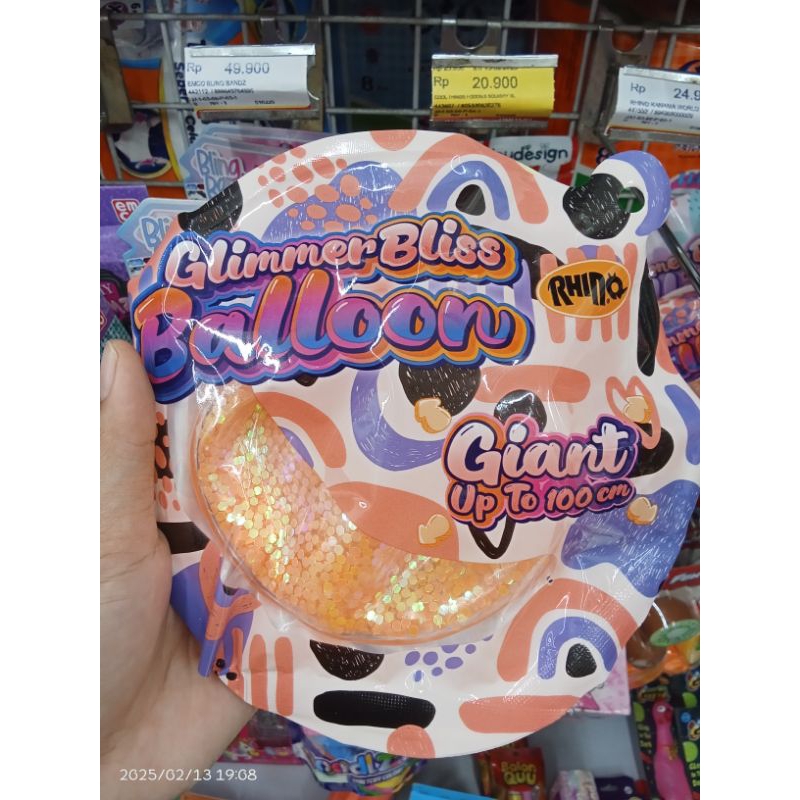 Rhino Glimmer Bliss Ballon Ballon Tiup Glimmer Glitter