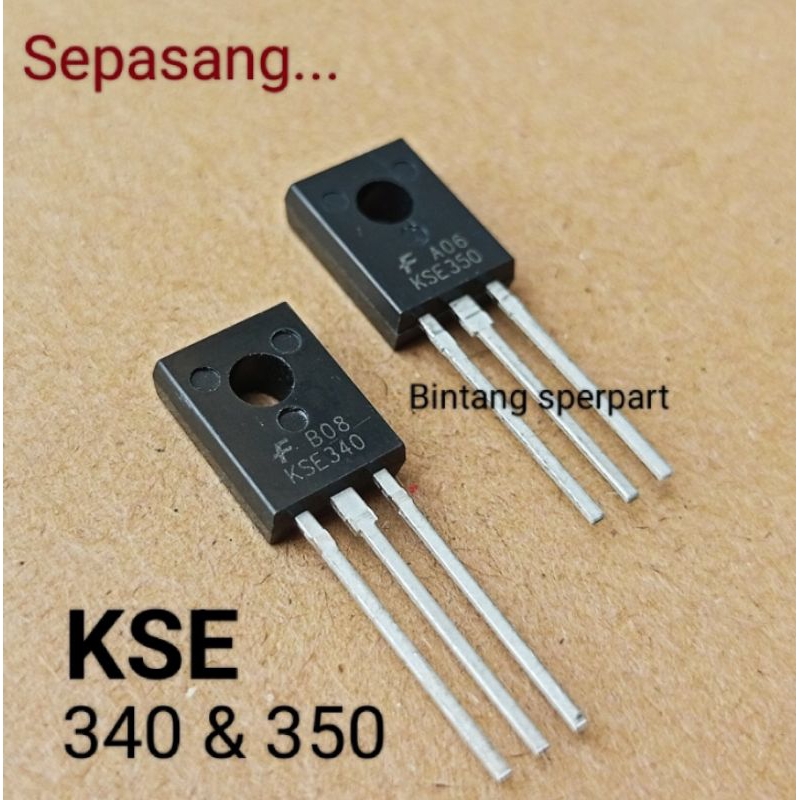 KSE 340 KSE 350 (SEPASANG) TRANSISTOR KSE340 KSE350 MJE 340 MJE 350 IC KSE 340 IC KSE 350 ic transis