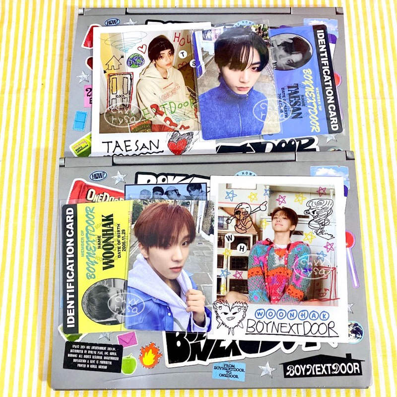 BOYNEXTDOOR STICKER ALBUM UNSEALED OFFICIAL WOONHAK TAESAN VER.