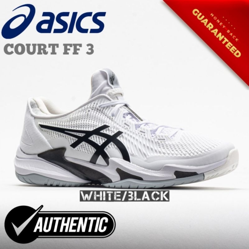 Asics Court FF3 Standart Asics Men's Tenis White Black Original Indonesia