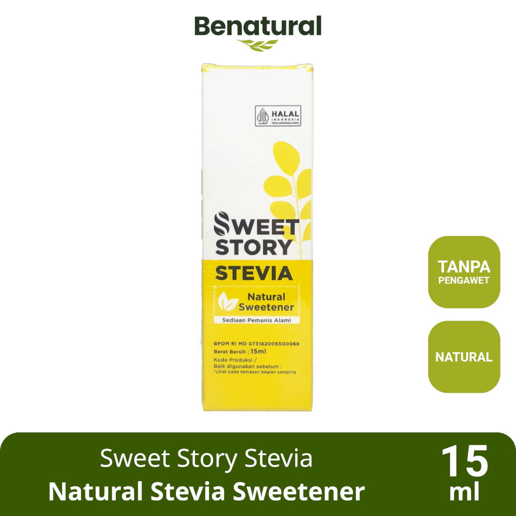 

Sweet Story Stevia 15ml - Pemanis Alami Nol Kalori Pengganti Gula