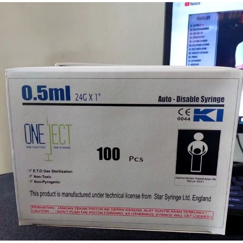 spuit 0.5ml oneject