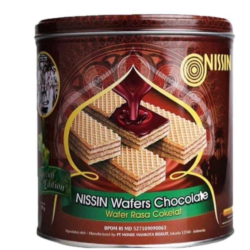 

nissin wafer per dus isi 6 kaleng