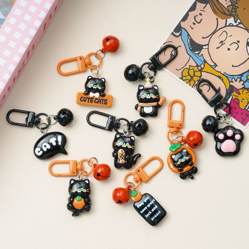 Bell Cat Keyring Keychain Ganci Gantungan Kunci Kucing