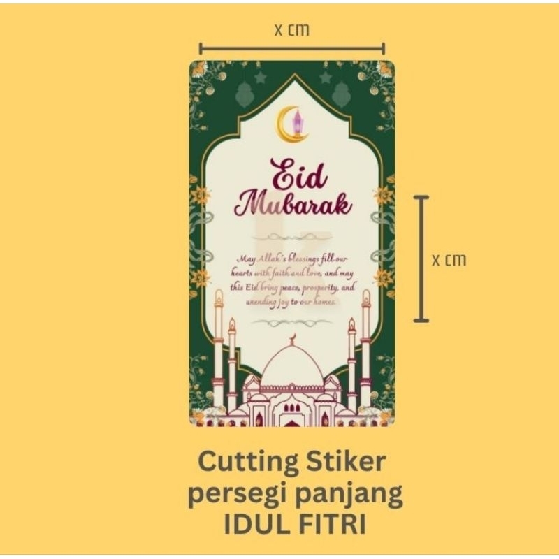 

Stiker Toples Ucapan Idul Fitri ukuran 4,5cm x 8cm