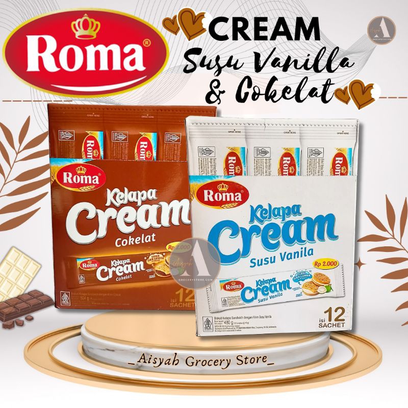 

Roma Kelapa Cream BOX Isi 12 Pcs. ♛A_GroceryStore♛