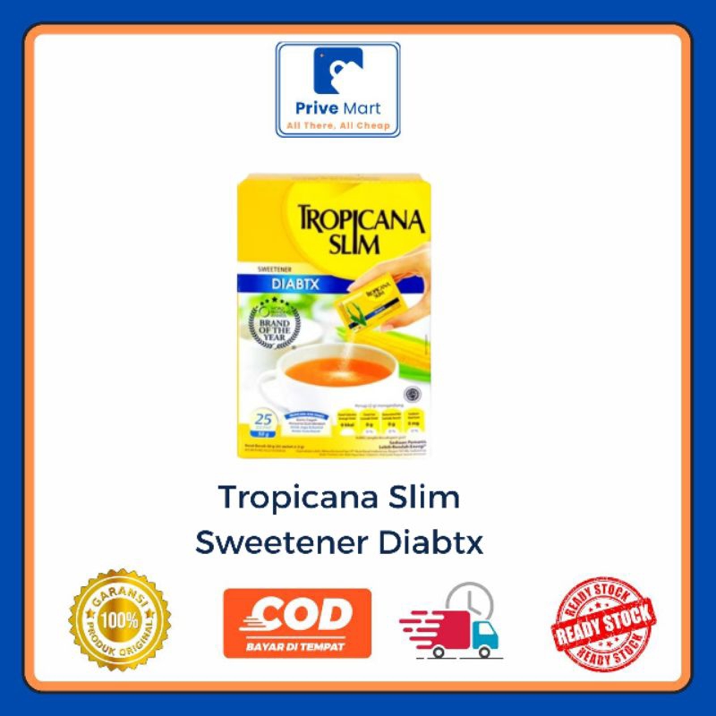 

Tropicana Slim Sweetener Diabtx 45g Prive Mart