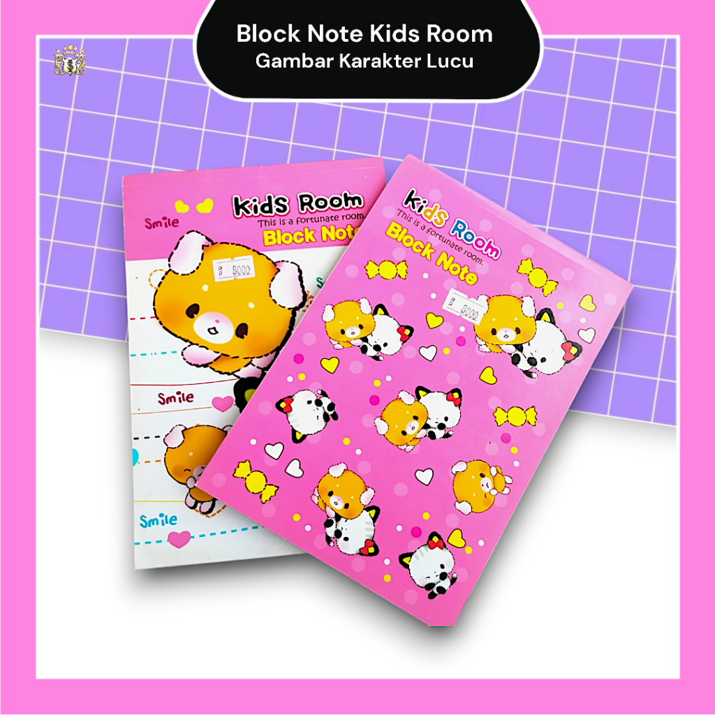 

Buku Catatan / BlockNote Kiky Sampul Lucu Kidz room Serbaguna
