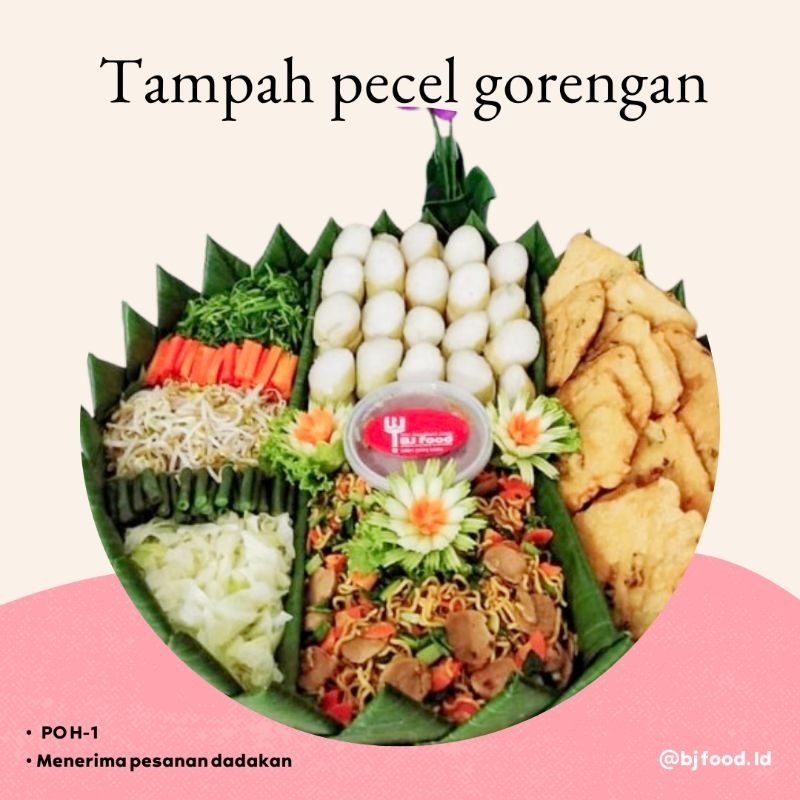 

Pecel gorengan / Tampah pecel / Tampah gorengan / Paket pecel sayuran / Paket gorengan / 10 porsi