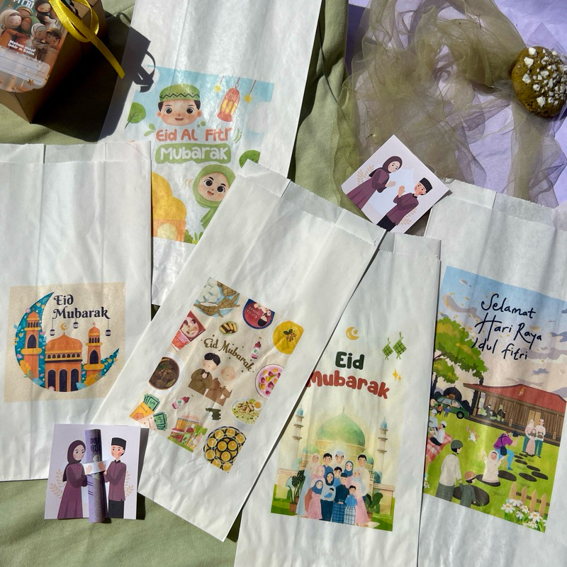 

Packaging Amplop puih motif lebaran idul fitri eid mubarak