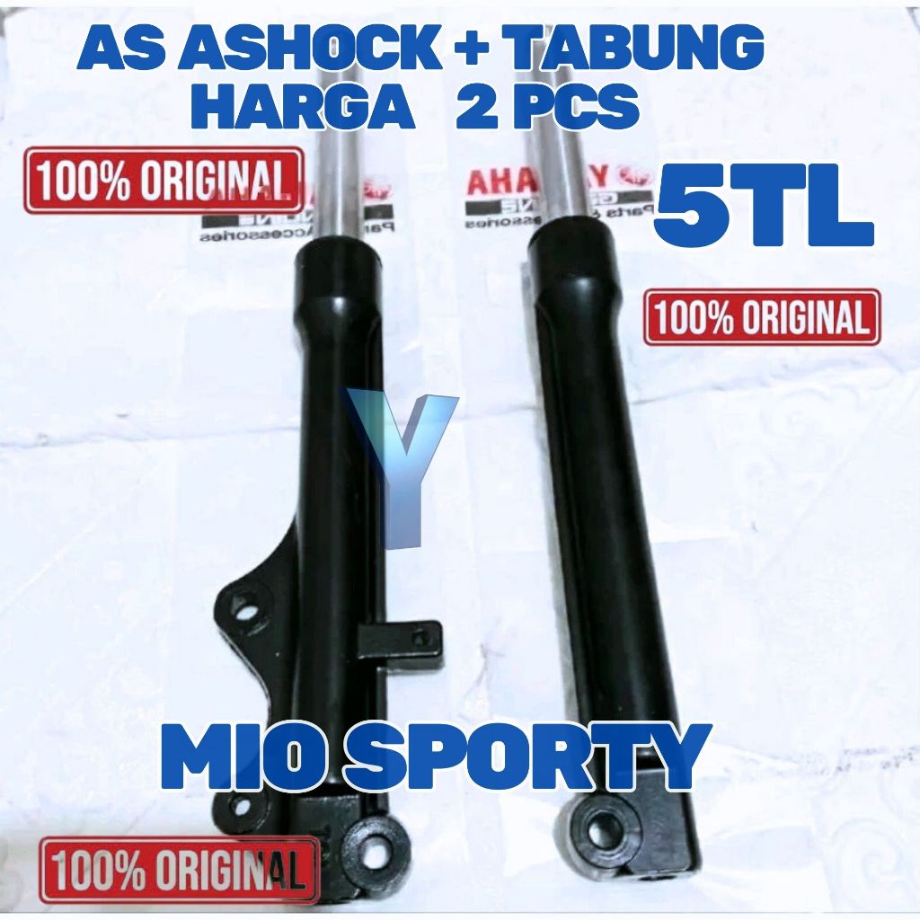 as Shock Depan + Tabung  5tl Yamaha Mio Sporty Pertama Original As Shock Tabung Mio Sporty