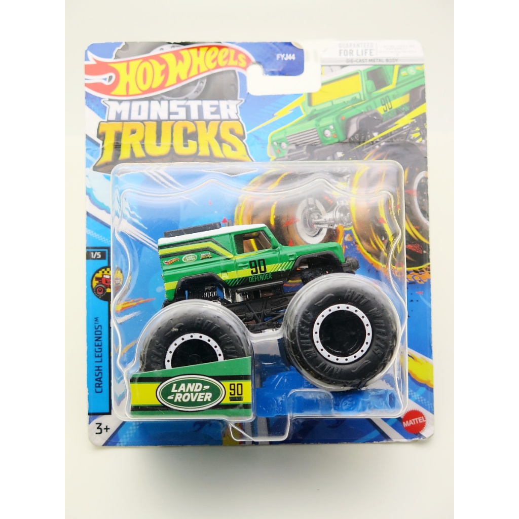 Hot Wheels Monster Trucks Land Rover Defender 90 - Green
