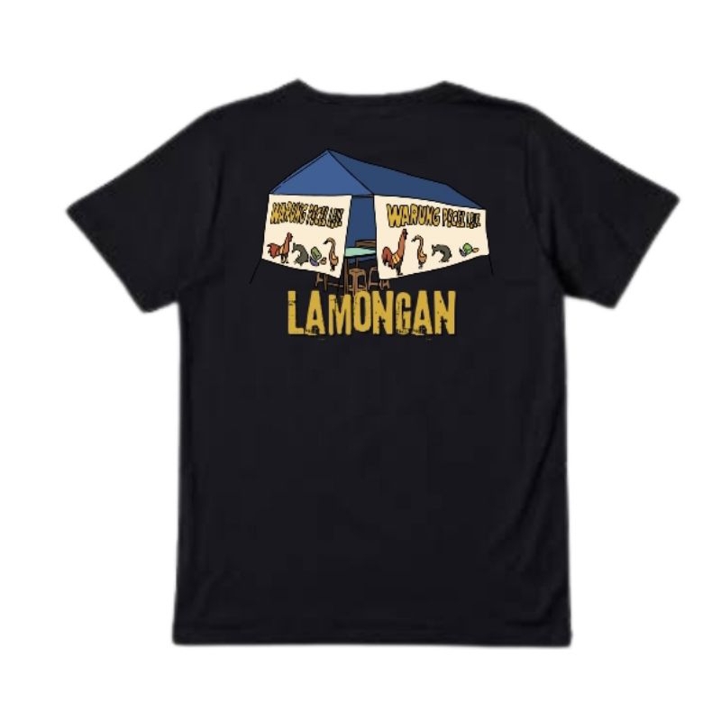 Kaos Lamongan Pecel Lele Kuliner Series Indonesia