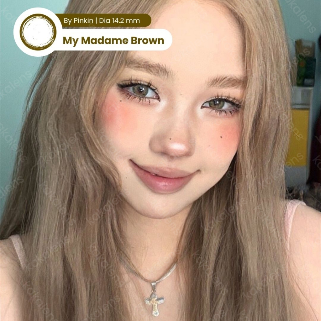 Softlens My WinkWow Madame Chestnut Brown 14.2mm Natural Lens / Softlen My WinkWow Madame by Pinkin 