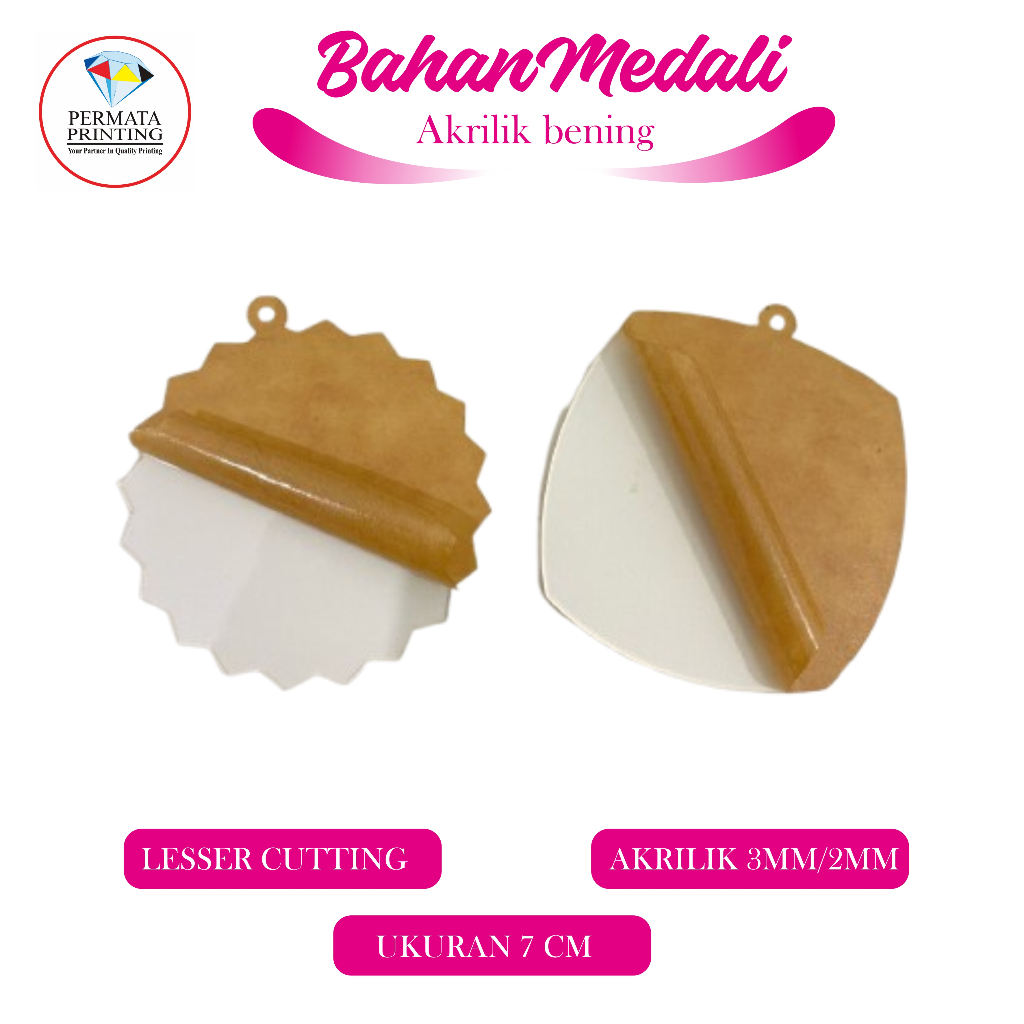 

BAHAN MEDALI AKRILIK BENING (POLOS)