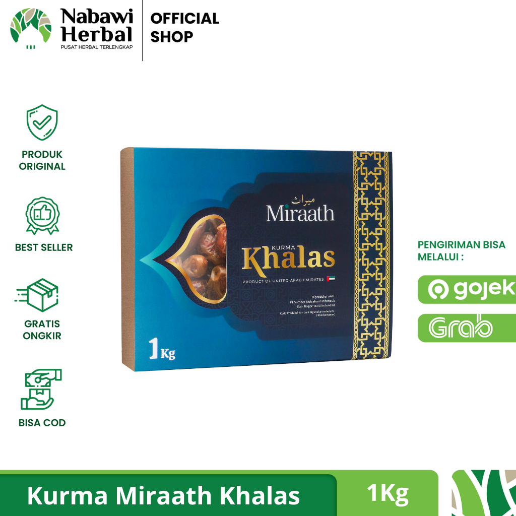 

MIRAATH - Kurma Kholas Khalas Premium Dates Original Fresh 1kg