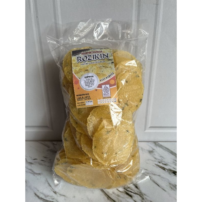 

500 gr Kerupuk Samiler Mentah Original renyah, gurih, nikmat