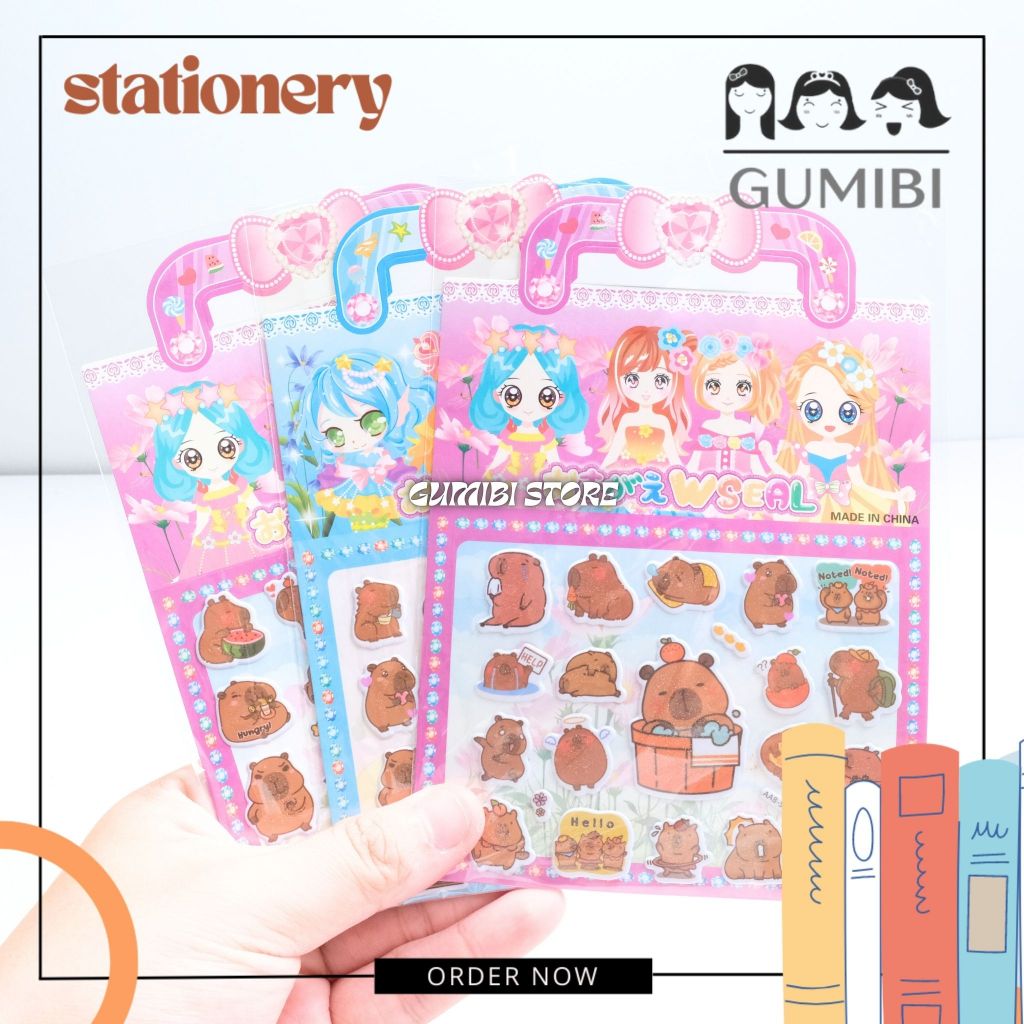 

STIKER TAS MODEL CAPYBARA STICKER TIMBUL 3D KARAKTER CAPYBARA KAPIBARA CAPPYBARA STIKER LUCU TERMURAH