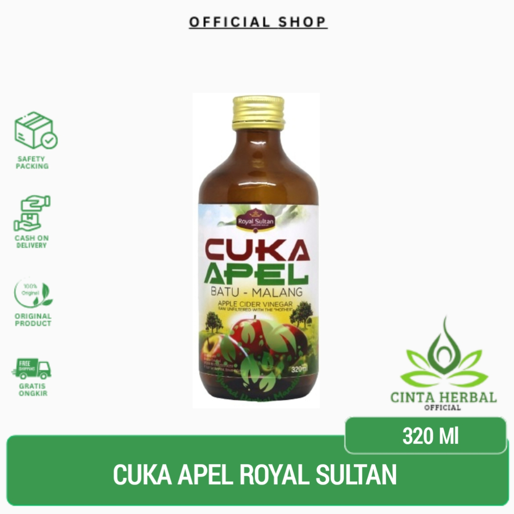 

Cuka Apel Batu - Malang Royal Sultan | Cuka Apel Organik - 320ml