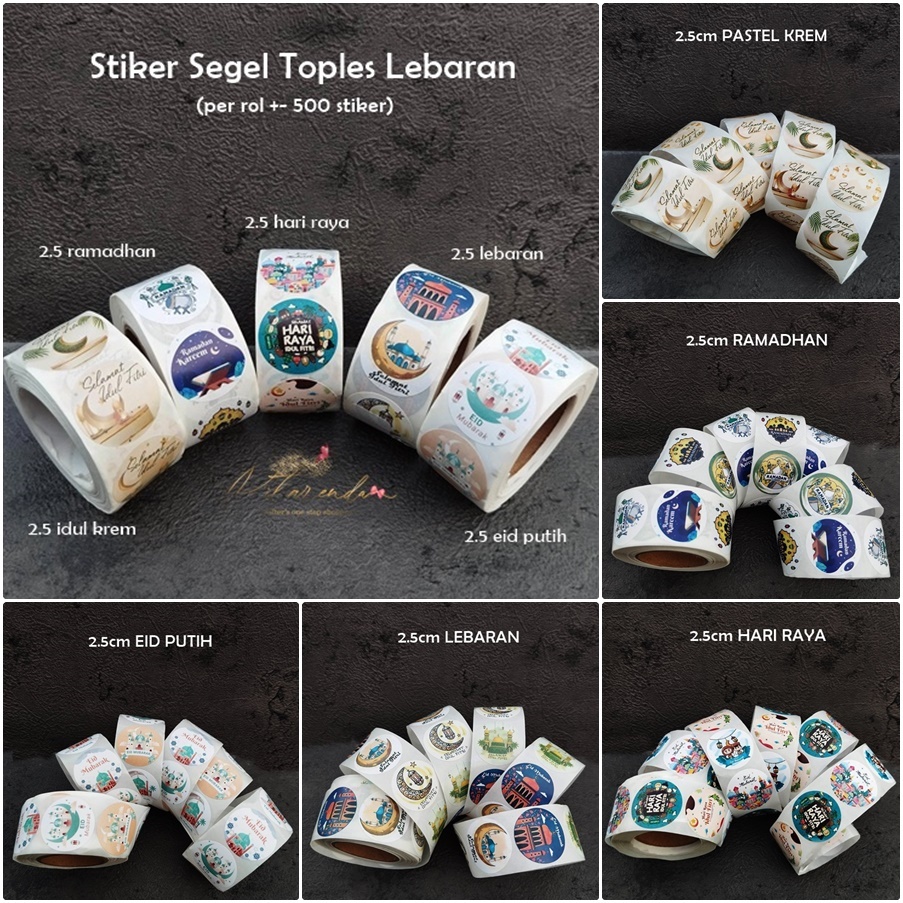 

ALB-255 : Stiker Segel Toples Lebaran (per rol +- 500 stiker)