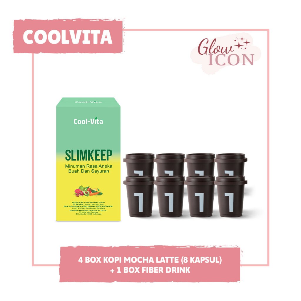 

Coolvita Coffee Capsule 4 Box + 1 Box Fiber Pembakar Lemak Varian Rasa GI