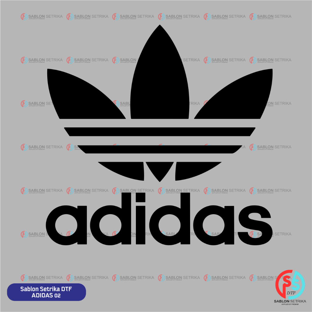 Sablon Setrika Sablon DTF TEMA ADIDAS A4 SIAP PRESS