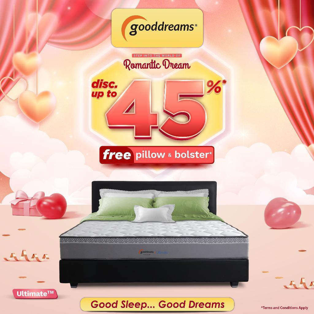 Florence Gooddreams Series Ultimate 160 x 200 Matras Spring Bed