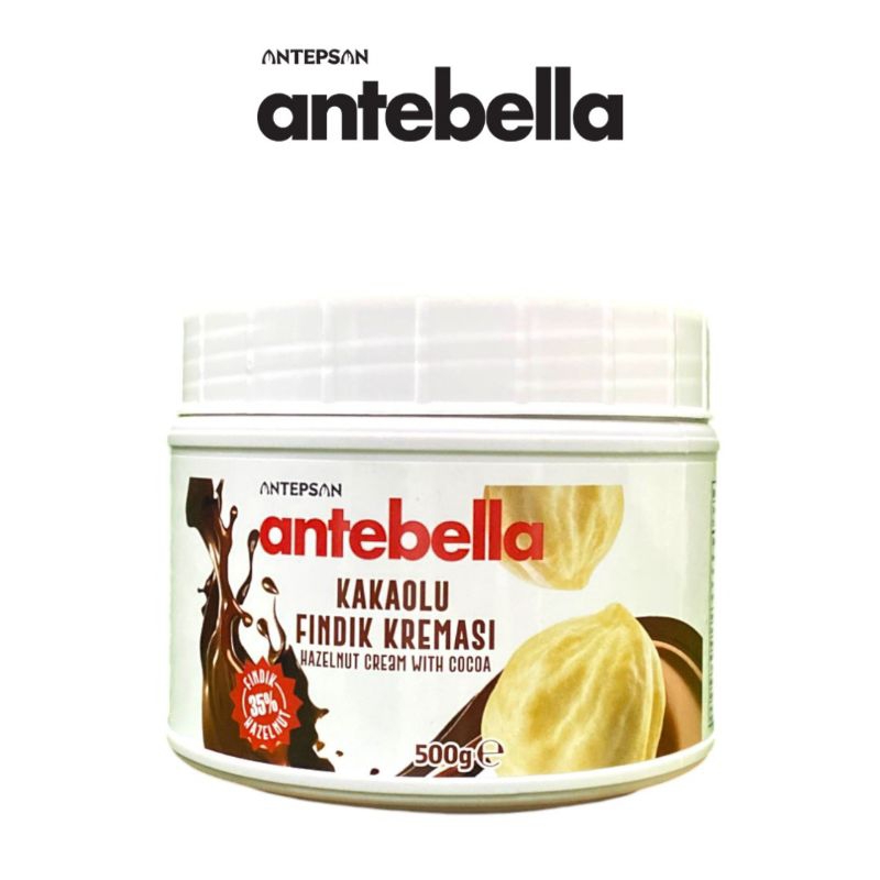 

Antebella Selai Kacang Hazelnut Cokelat 35% - 500g (Hazelnut Cream With Cocoa)