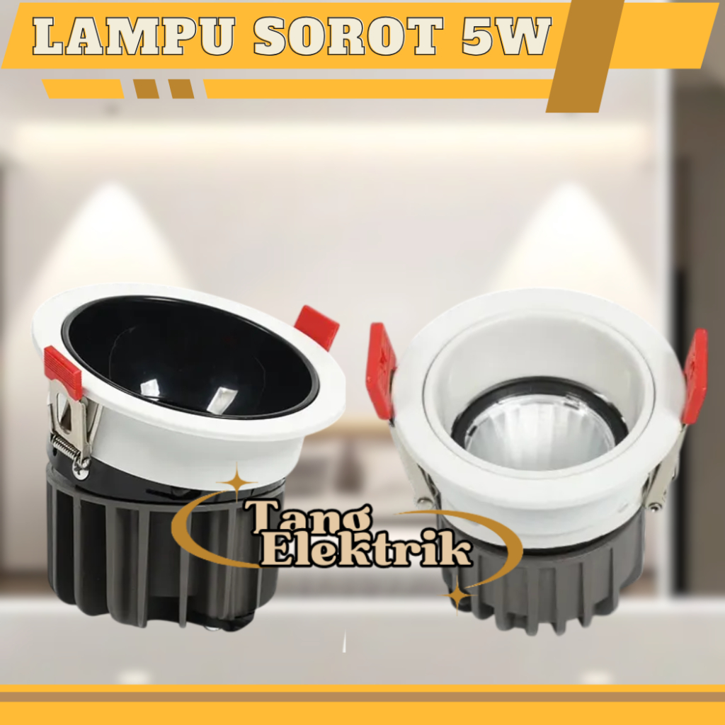 Lampu Sorot COB 5W Lampu Sorot Downlight LED Adjustble