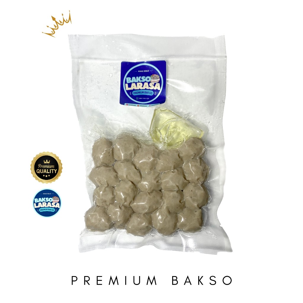 

Bakso Daging Sapi Premium Isi 20 – Frozen Food Homemade, Lezat, Halal, & Siap Masak Bakso Larasa Premium Bakso