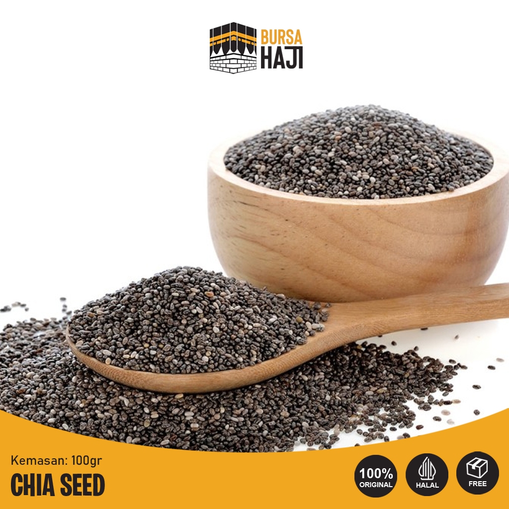 

ORGANIC BLACK CHIA SEED 100gr KAYA PROTEIN, OMEGA 3 dan OMEGA 6 COCOK UNTUK DIET - CHIA SEED ORGANIC 100GR