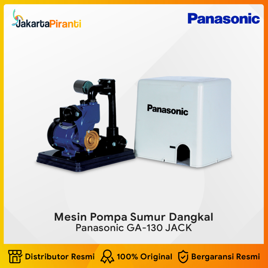 Mesin Pompa Air Sumur Dangkal Pendorong 125 Watt Panasonic GA 130 JACK