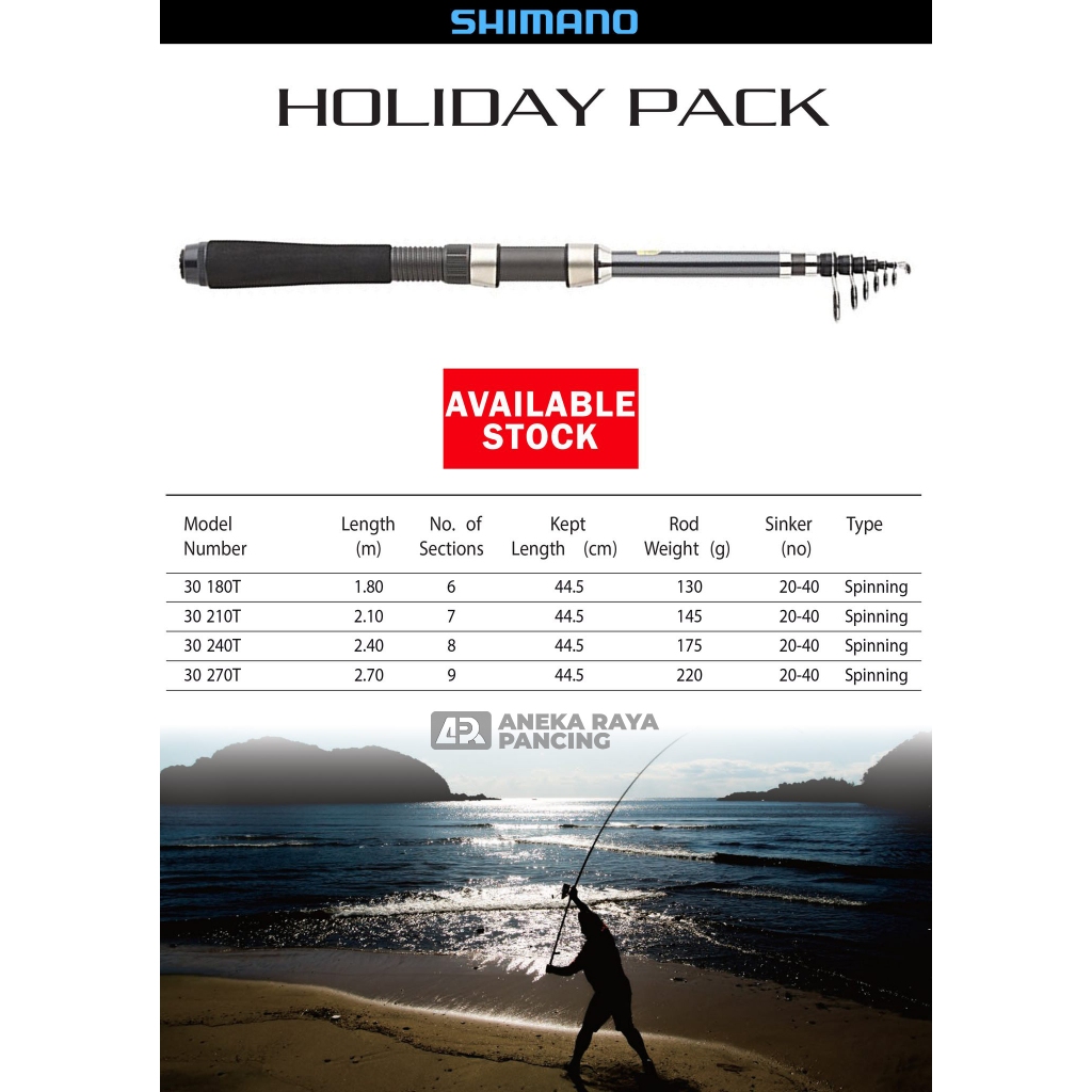 JORAN SHIMANO HOLIDAY PACK | JORAN SHIMANO TELESCOPIC | JORAN ANTENA TERBAIK