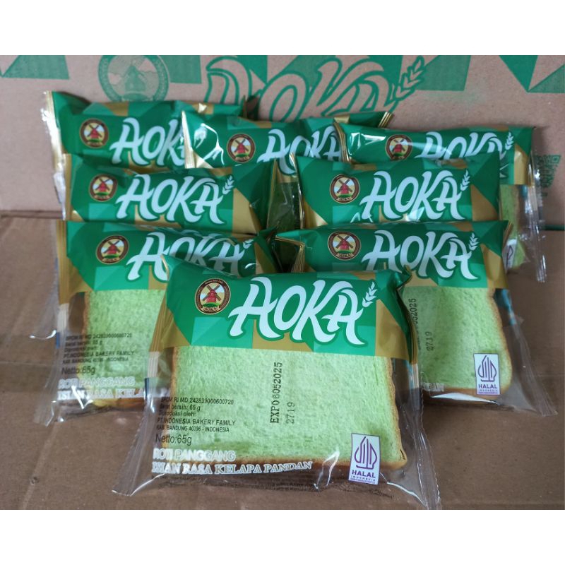 

(Aoka Panggang isi 10 ) Roti Aoka Panggang Lembut