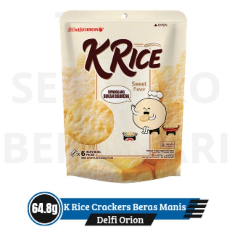 

Delfi Orion K Rice Crackers Beras Manis 64.8g