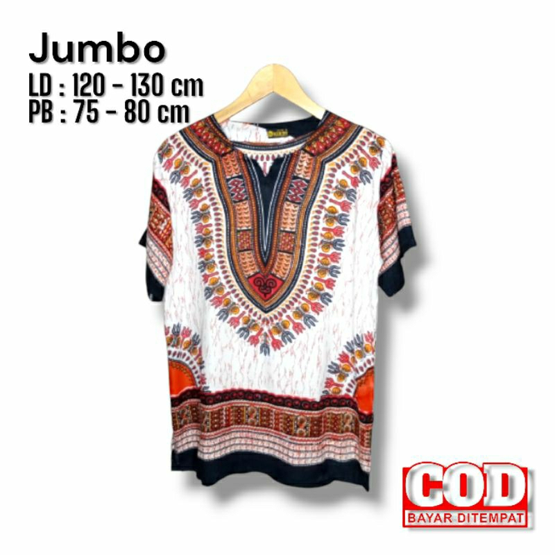 Baju kaos dashiki At jumbo/ baju kaos santui pria wanita/ baju kaos dashiki at jumbo