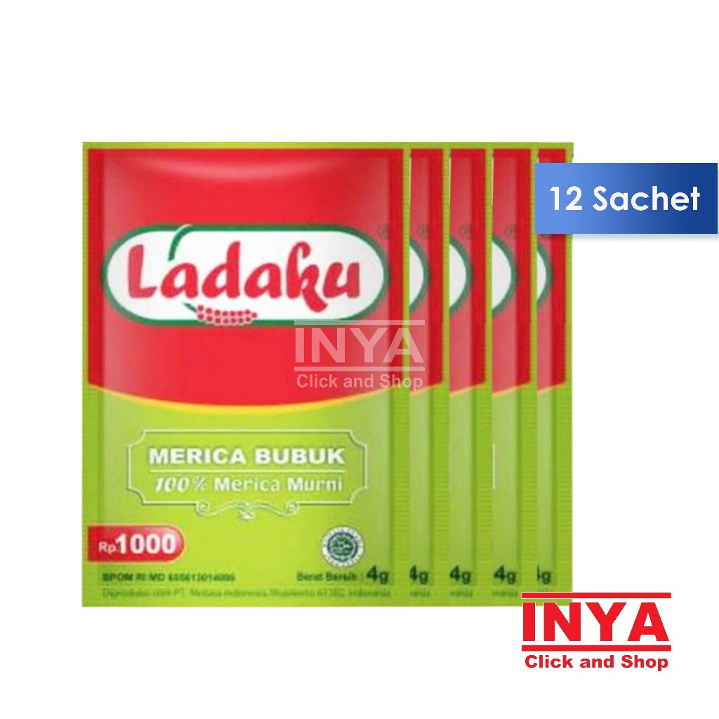 

Ladaku Merica Bubuk 100% Murni 1 Lusin Isi 12x2,5gr - White Pepper Ground - Seasonings