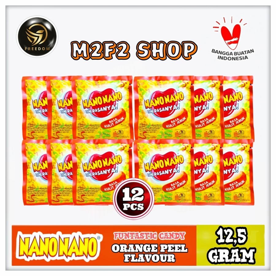 

Permen Nano Nano Rasa Kulit Jeruk Sachet - 12,5 gr (Kemasan 12 Pcs)